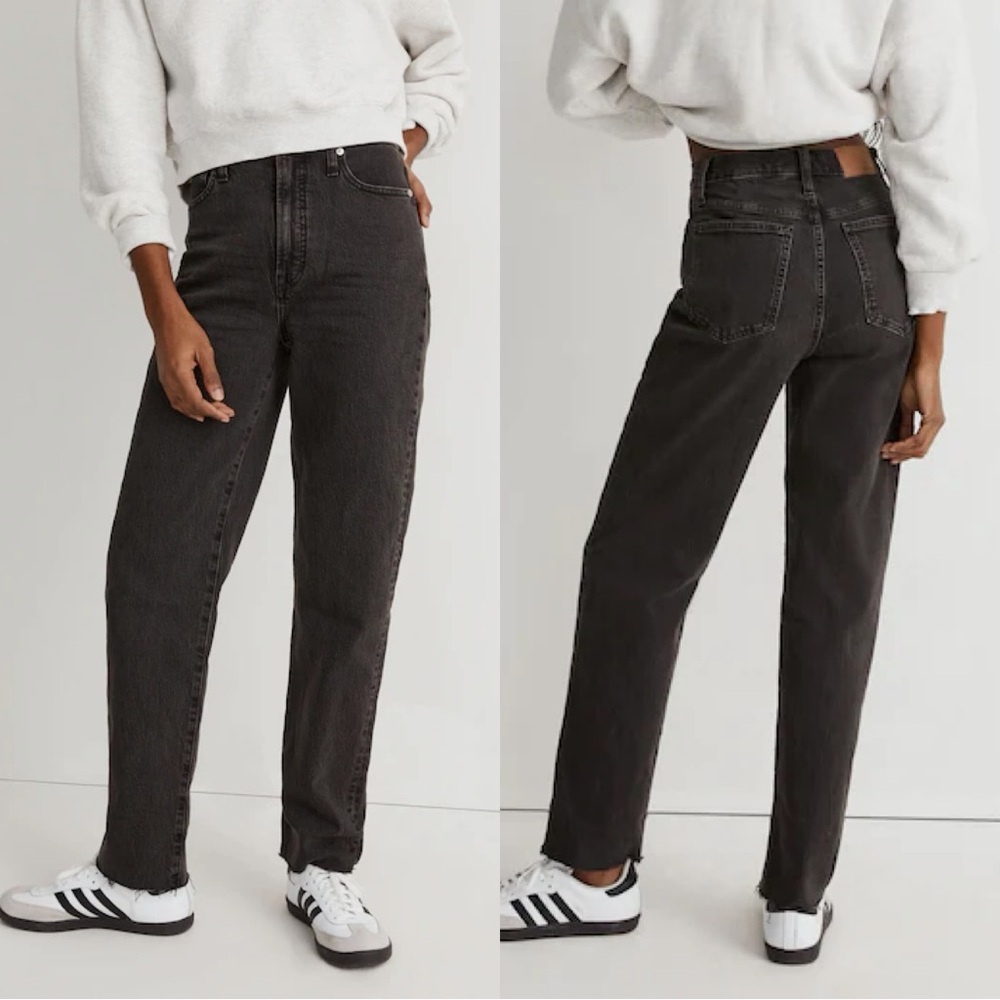 Madewell Women’s The Perfect Vintage Jeans High Rise Raw Hems in Lunar Wash 25
